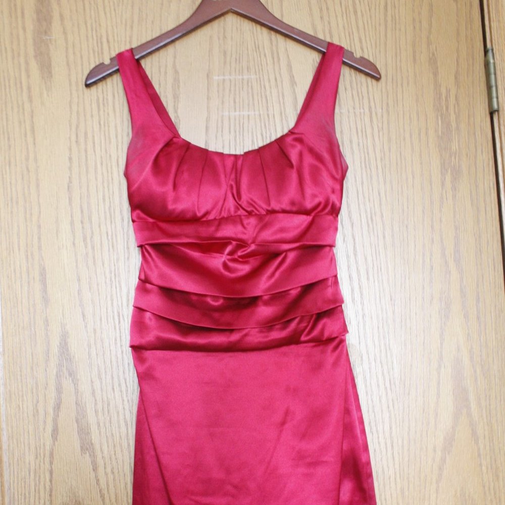 Scarlet Ruched Cocktail Dress